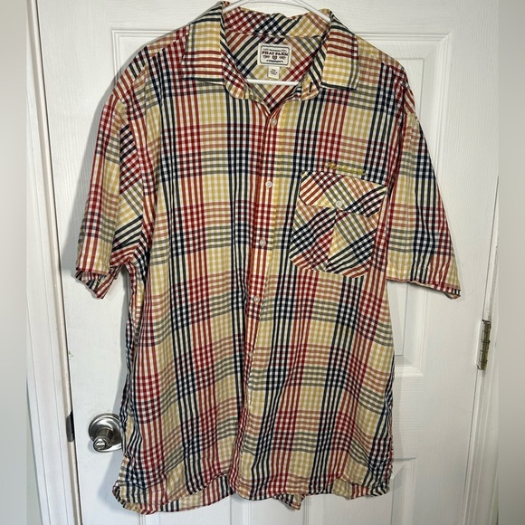 Y2K Phat Farm Plaid Short Sleeve Button Up. Size XXL. - Picture 1 of 12